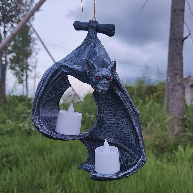 Gothic Bat Candle Holder