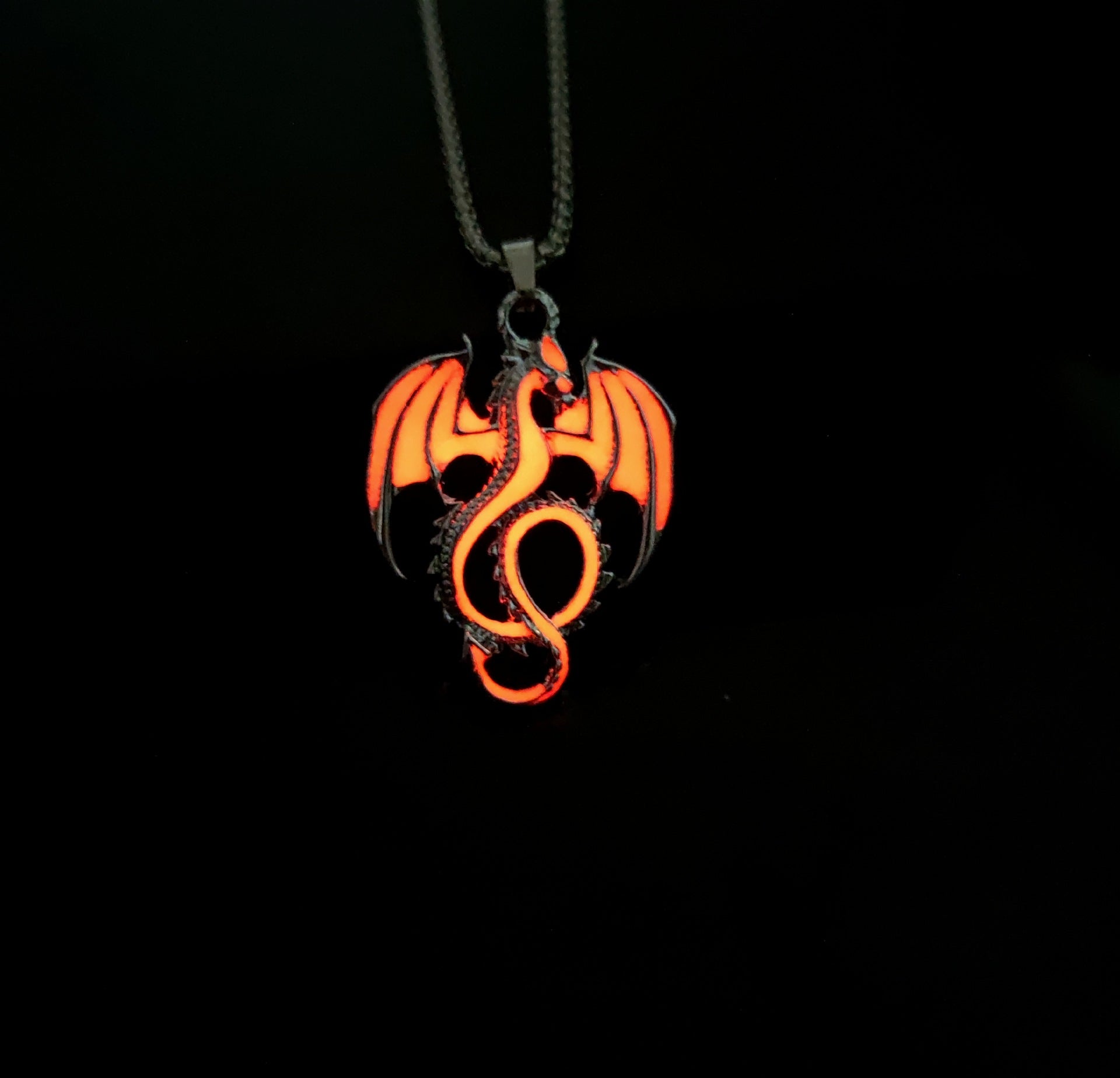 Luminous Pterosaur Pendant Necklace