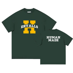 Unisex Letter Printed Round Neck Short-sleeved T-shirt