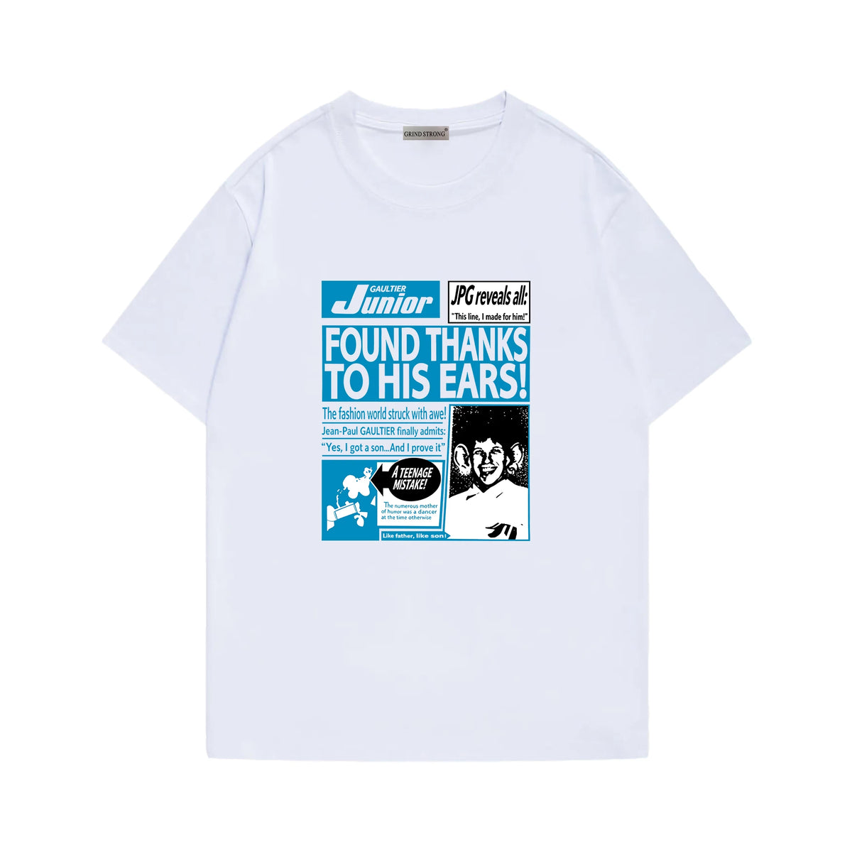 SEONGHYEON Same White Cotton Short-sleeved T-shirt