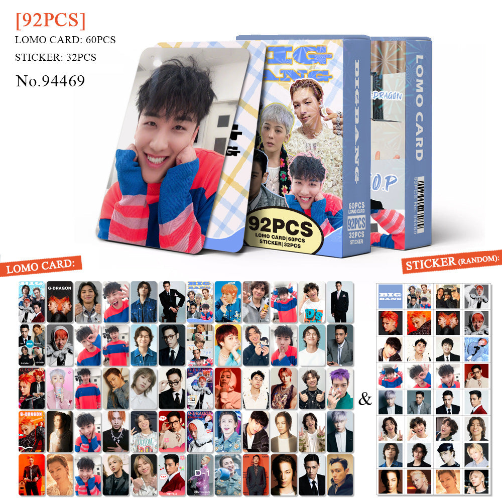 92PCS BB Photo Card Sticker