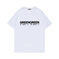 JUHOON GREENGREEN Print Vest T-shirt