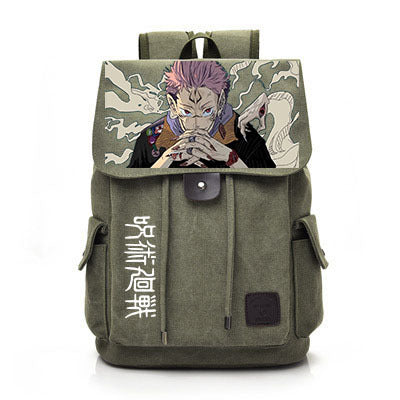 Retro Anime Canvas Schoolbag Backpack