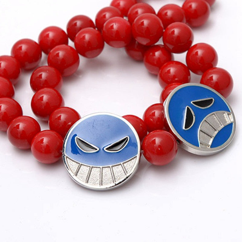 Fire Fist Ace COS Necklace Bracelet