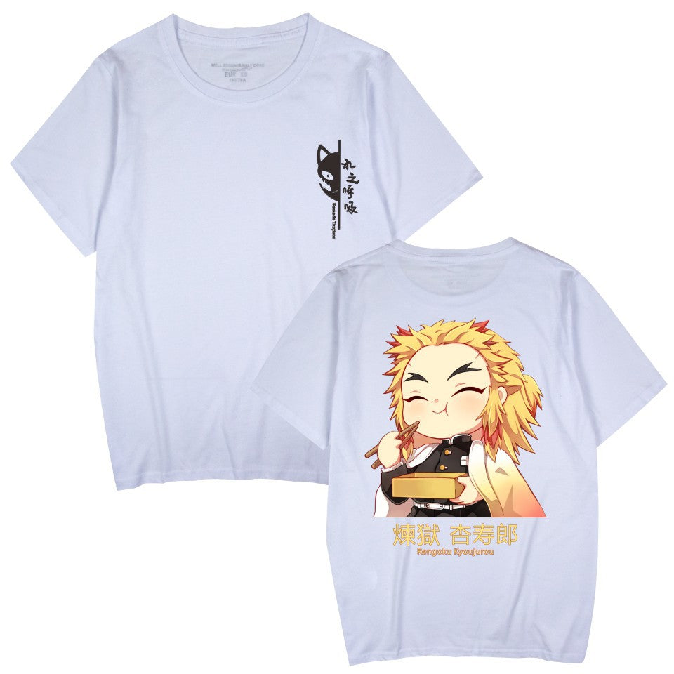 Trendy Anime Pattern Summer Short-sleeved T-shirt