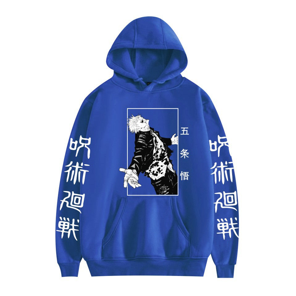 Unisex Anime Print Casual Loose Hoodie