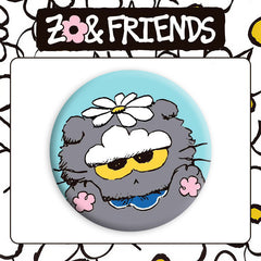 GD ZOA Badge Mirror Keychain Set