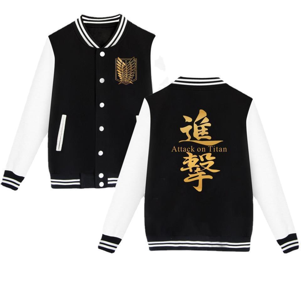 Men's Anime Wings of Freedom Baseball Jacket