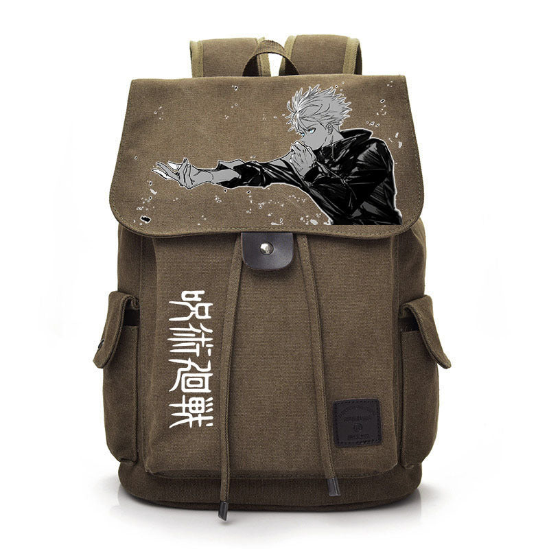 Retro Anime Canvas Schoolbag Backpack