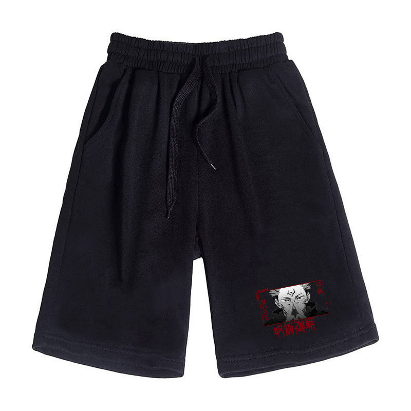 Unisex Anime Print Casual Sports Shorts