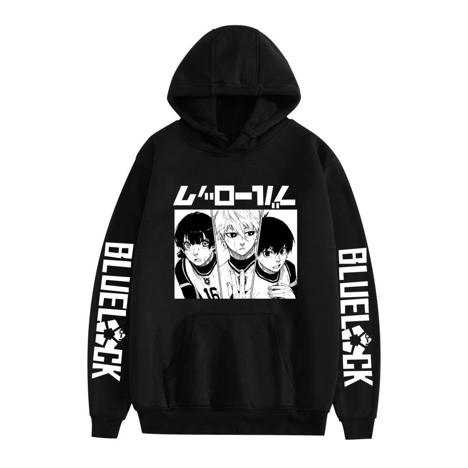 Unisex Anime Pattern Print Casual Loose Hoodie