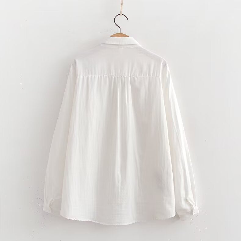 Embroidered Branches Women's Cardigan Shirt