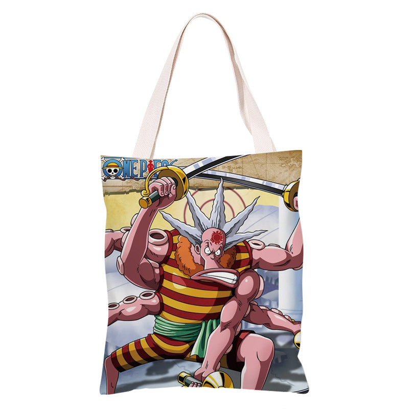 Trendy Anime Canvas Shoulder Bag