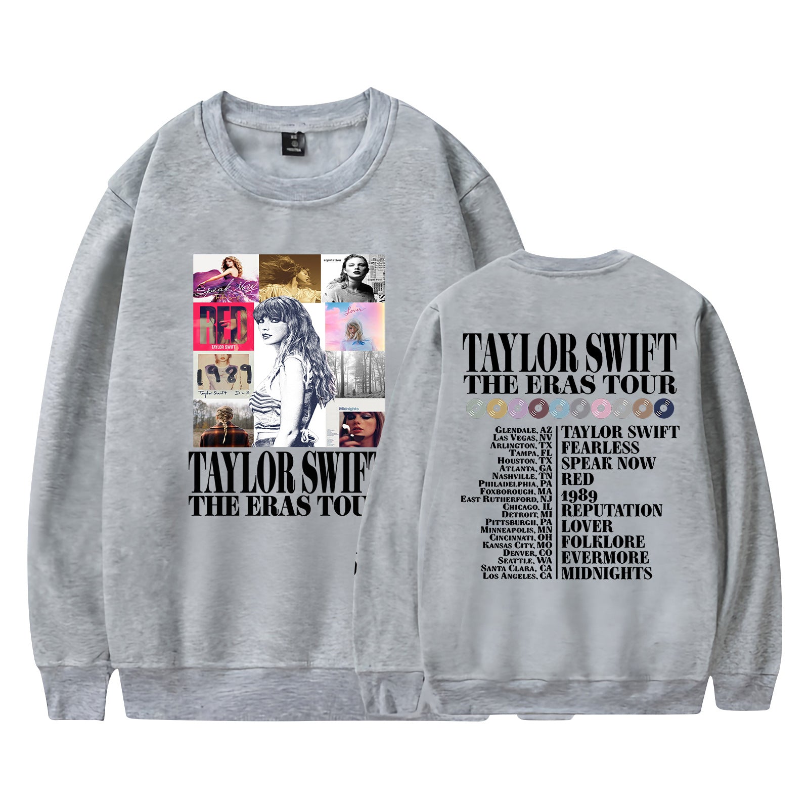 Casual Women's Taylor Print Crew Neck Sweatshirt