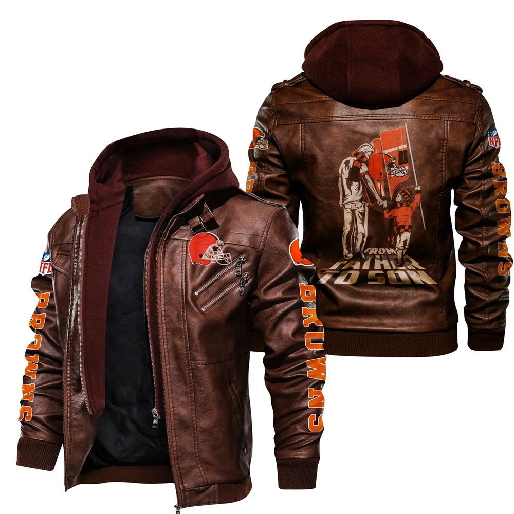 Punisher Football Thickened PU Leather Jacket