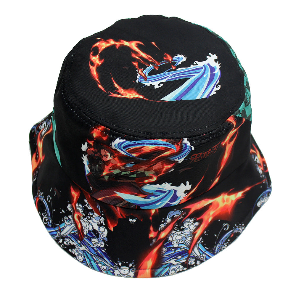 Versatile Anime Printed Bucket Hat