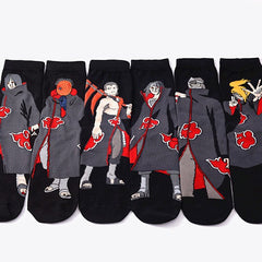 Men's Anime Pattern Mid Length Socks