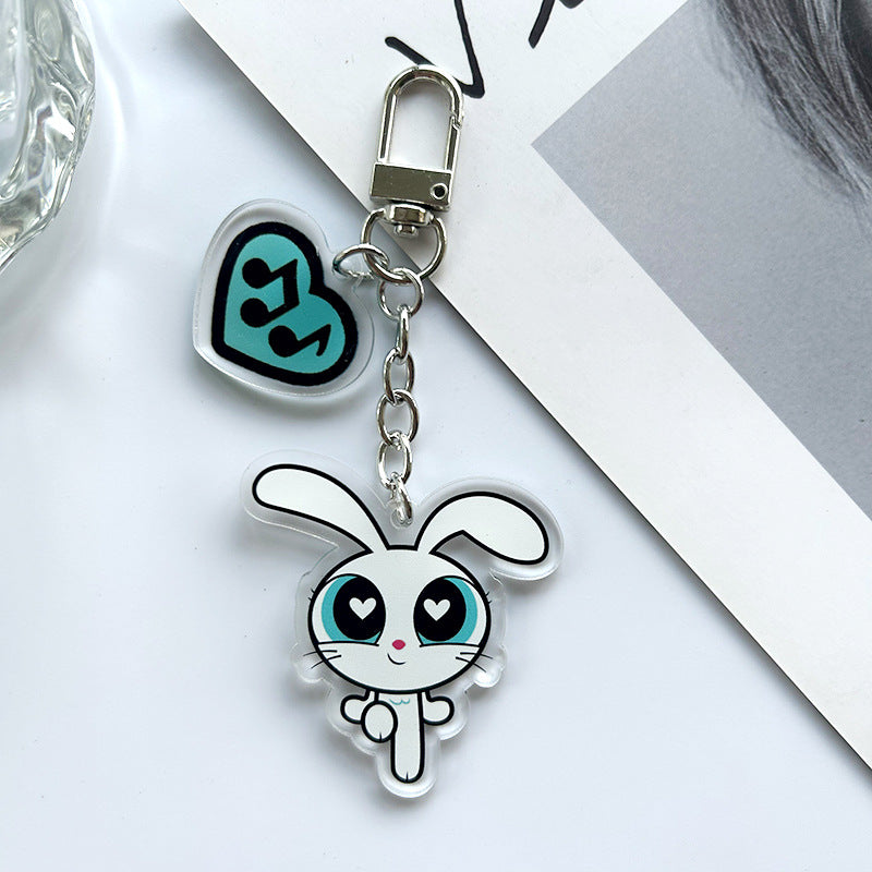NJZ "Get UP" Acrylic Keychain Pendant