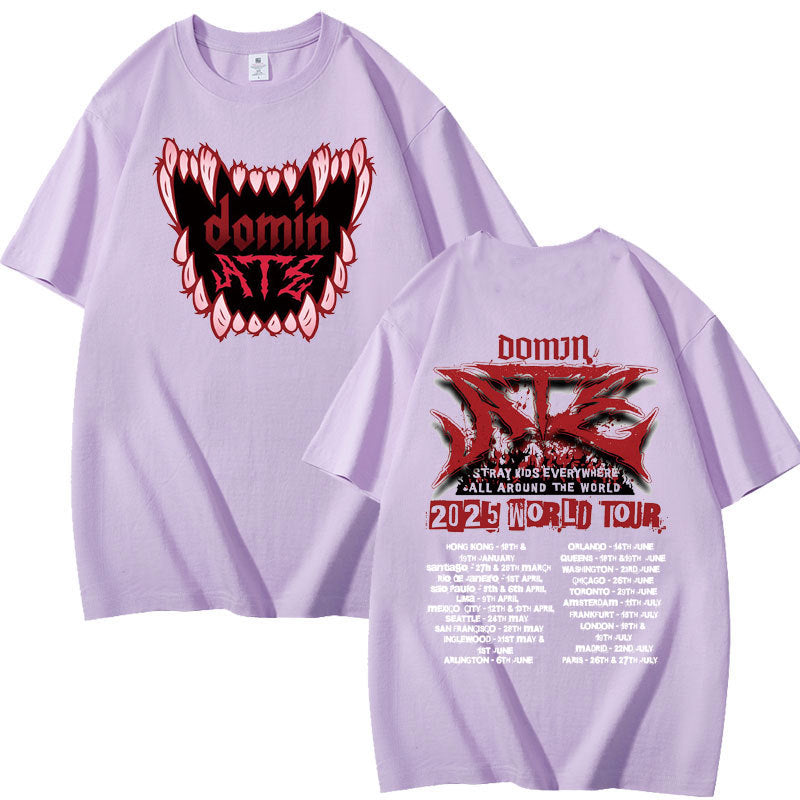 Casual Kpop Dominate Print Short Sleeve T-Shirt