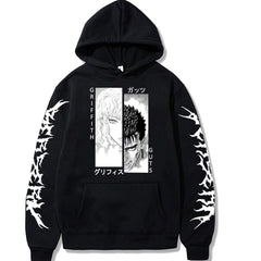 Unisex Griffith & Guts Print Loose Hoodie