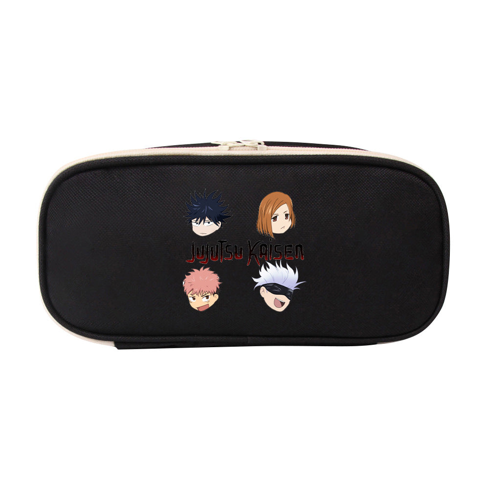 Trendy Anime Stationery Zipper Pencil Case