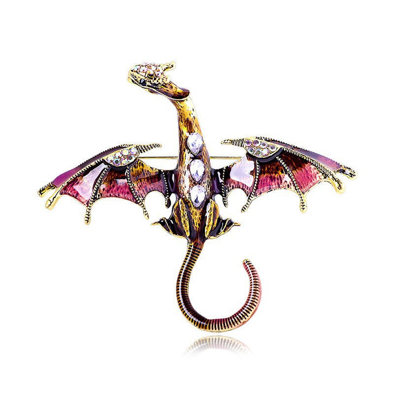 Retro Cartoon Dragon Shape Brooch
