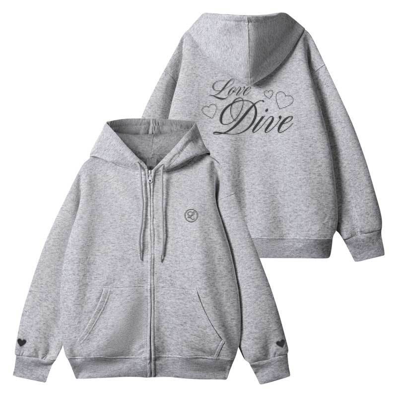 Unisex IVE SCOUT Printed Zipper Hoodie