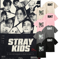 SKZ RUN IT TOUR Printed T-shirt