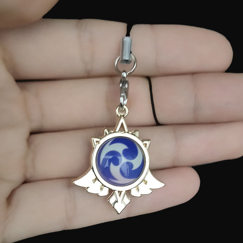 Luminous Game Keychain Lanyard Pendant