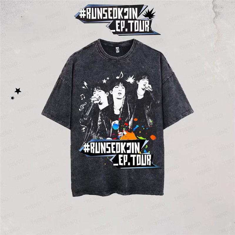 JIN Run Seokjin Ep Tour 2025 Vintage Shirt