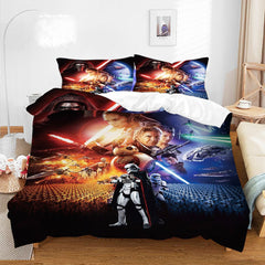 Yoda Digital Print Three-piece Bedding Quilt Cover