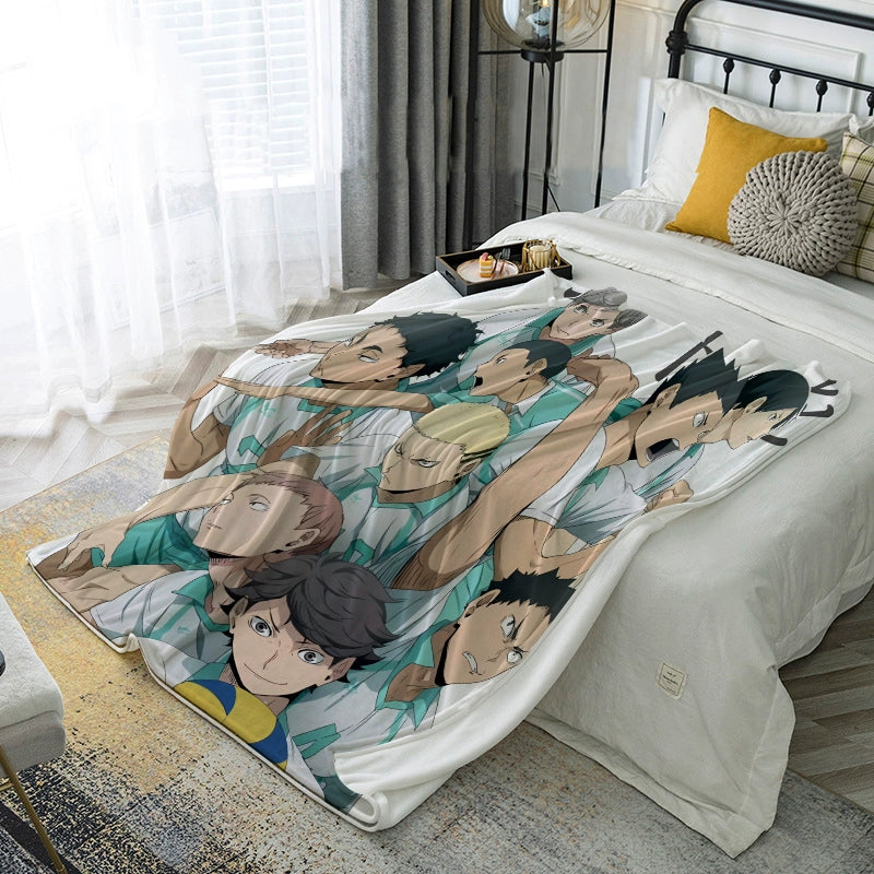 Hinata Anime Pattern Nap Blanket