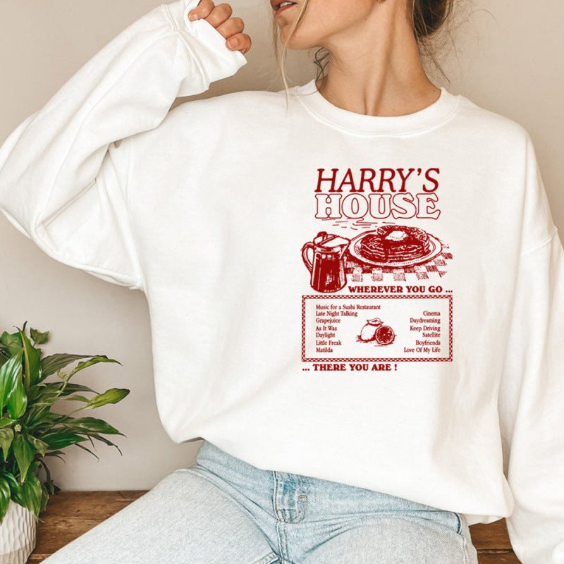 Lovely Girls Harry's House Print Casual Sweatshirt