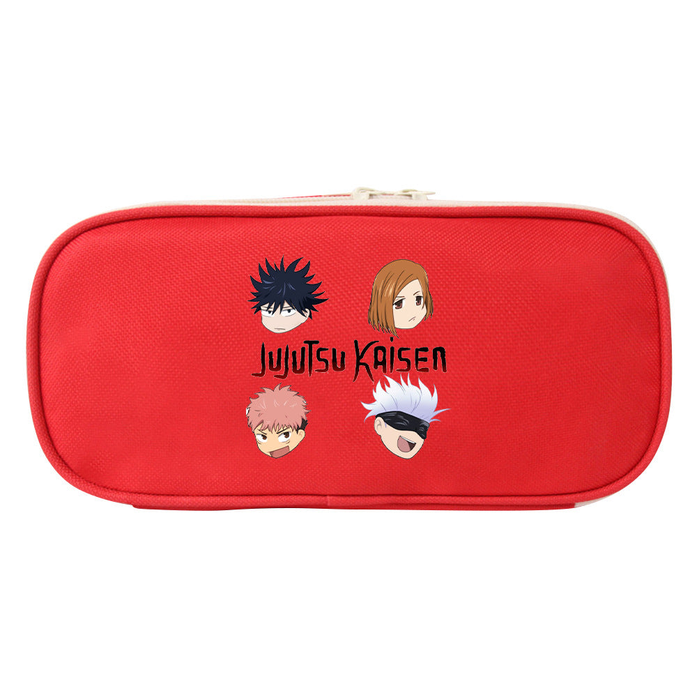 Trendy Anime Stationery Zipper Pencil Case