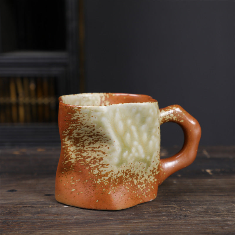 Retro Ceramic Irregular Pottery Mug