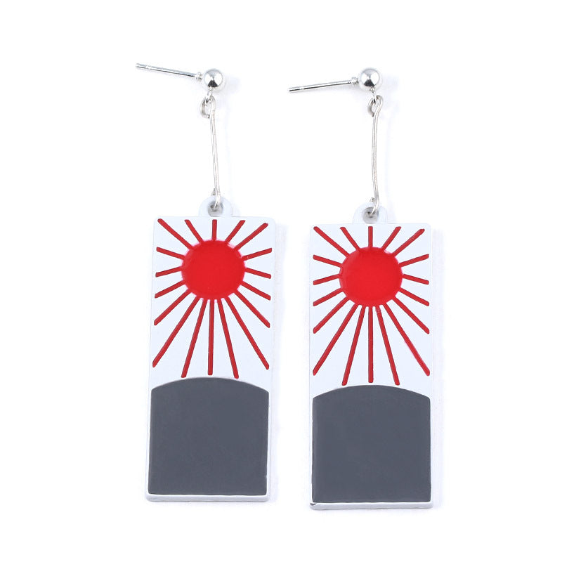 Chic Anime Tanjiro Cosplay Earrings Keychain