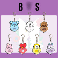 BANGTAN Name Tag Keychain Pendant