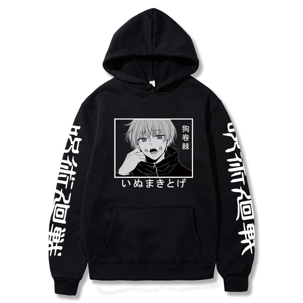 Trendy Anime Printed Casual Loose Hoodie