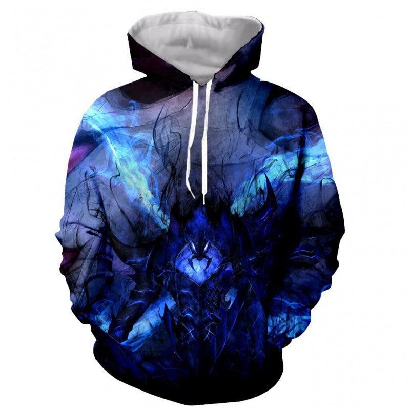 Men's Anime 3d Printed Loose Hoodie