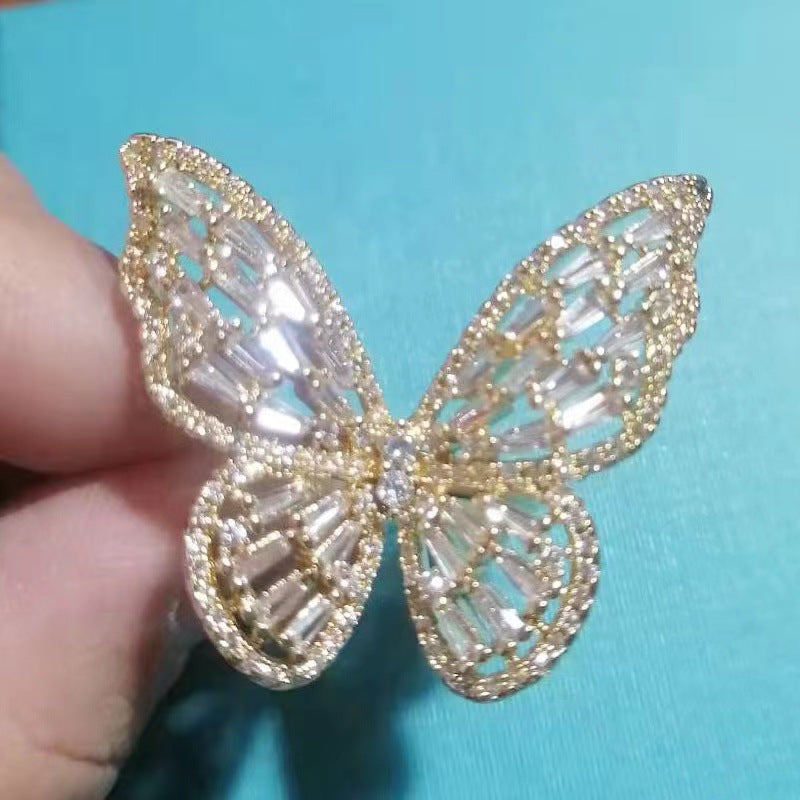 Hollow Butterfly Ring