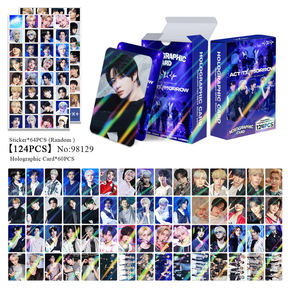 124 KPOP ACT Laser Photocards Stickers