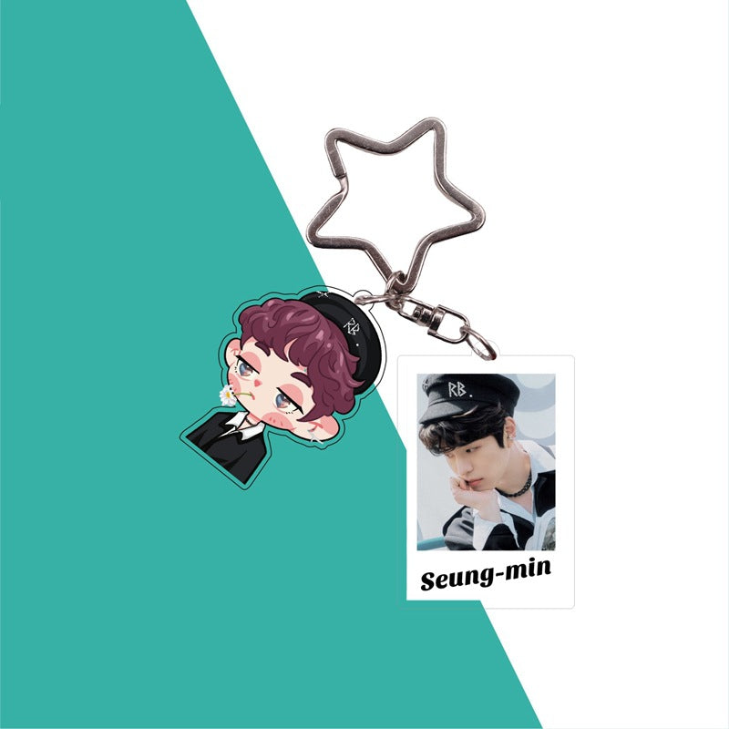 Cute Kpop Photo Keychain