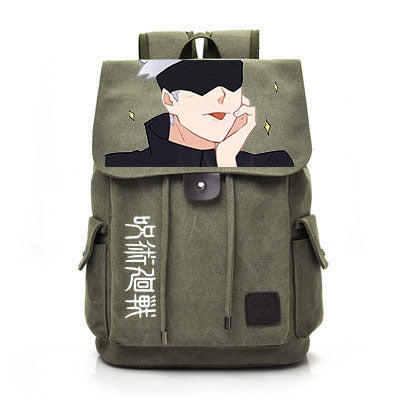 Retro Anime Canvas Schoolbag Backpack