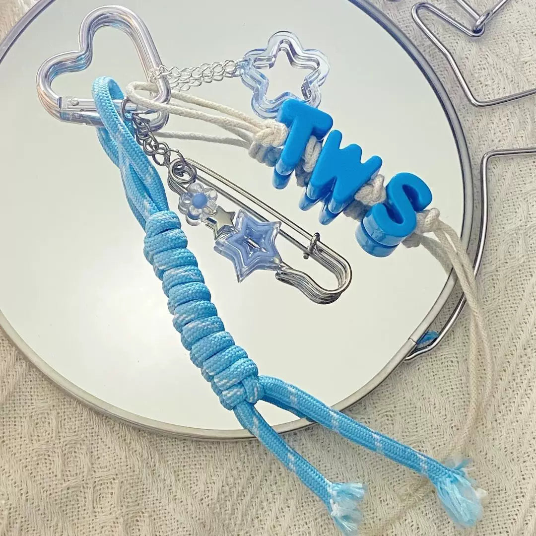 TWS Letter Keychain Bag Pendant