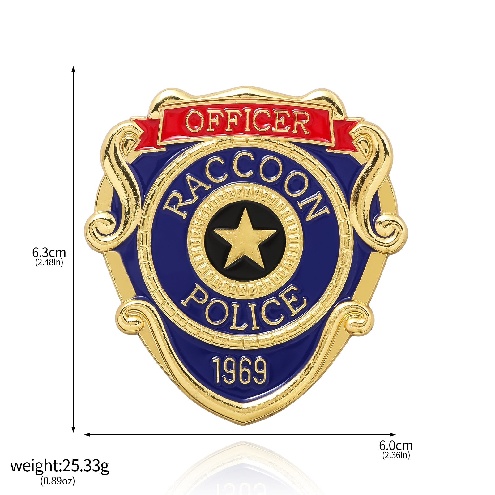 Game Raccoon City Detective Brooch Badge
