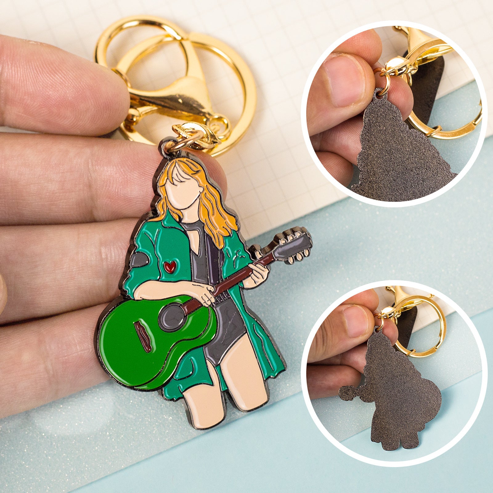 Cute Taylor Badge Keychain Pendant