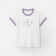 JK Logo Round Neck Short-sleeved T-shirt