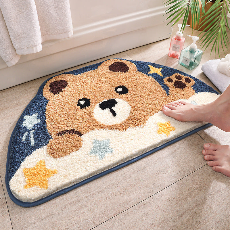 Cartoon Animals Absorbent Floor Mat