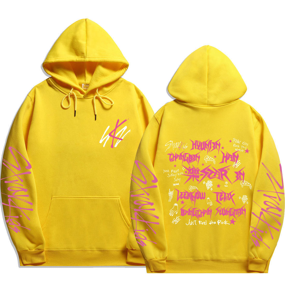 Unisex KPOP LOGO Print Loose Hoodie