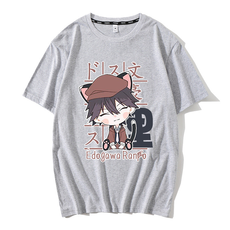 Casual Anime Graphic Short Sleeve T-Shirt